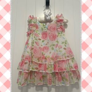 NEW Baby Girl 2 pc Floral Dress with Bloomers [First Impressions 6-9 mths] 🌸🤍